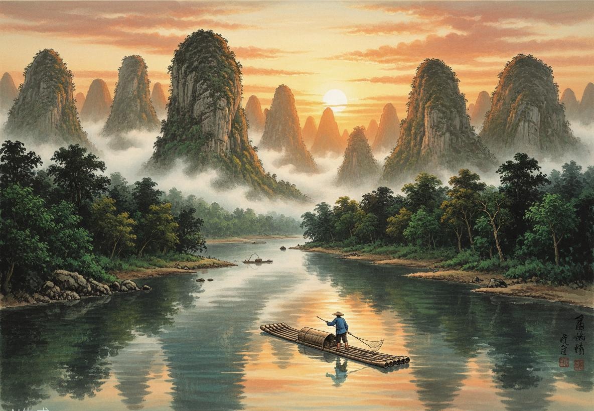Li River Cruise to Yangshuo