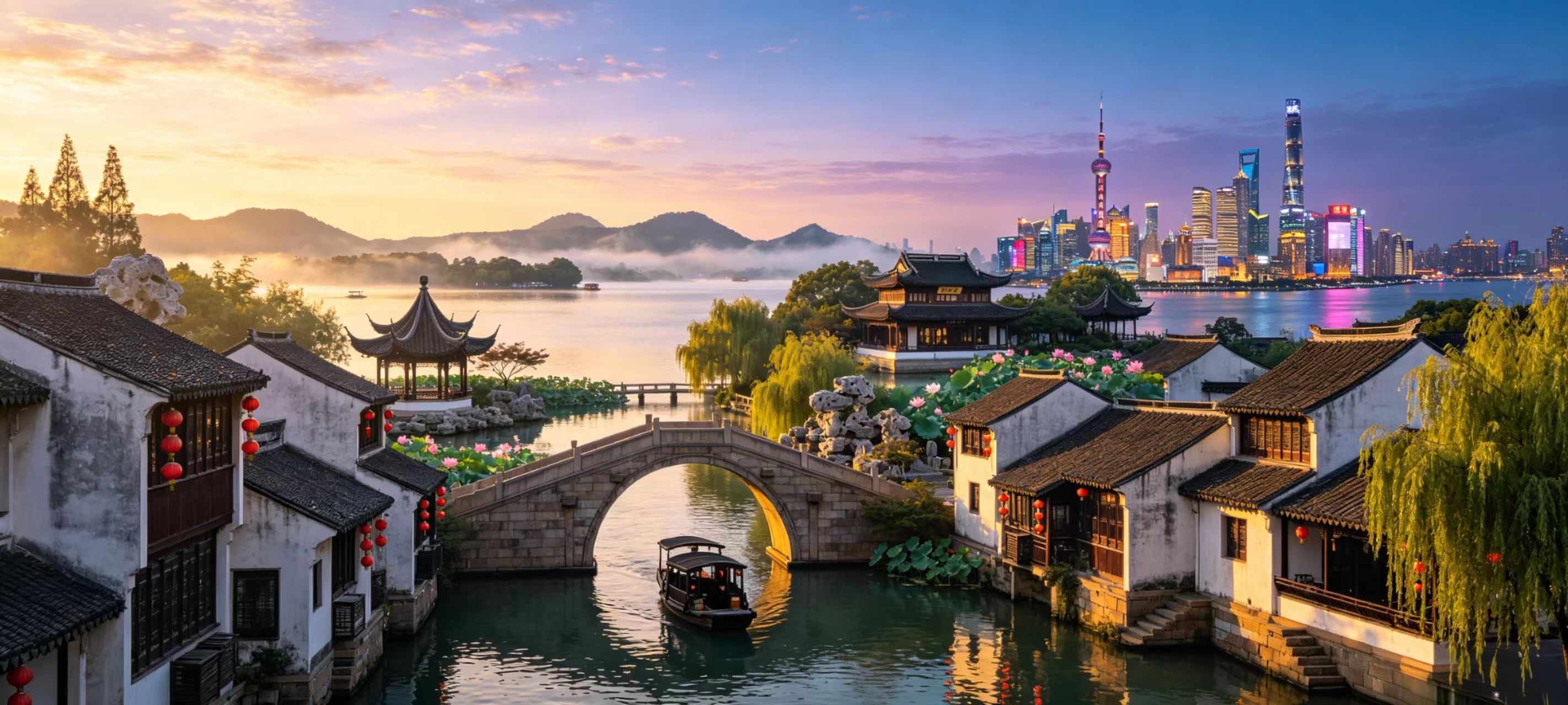 Jiangnan Water Towns & Classical Gardens —7‑Day Poetic Journey of Eastern Venice