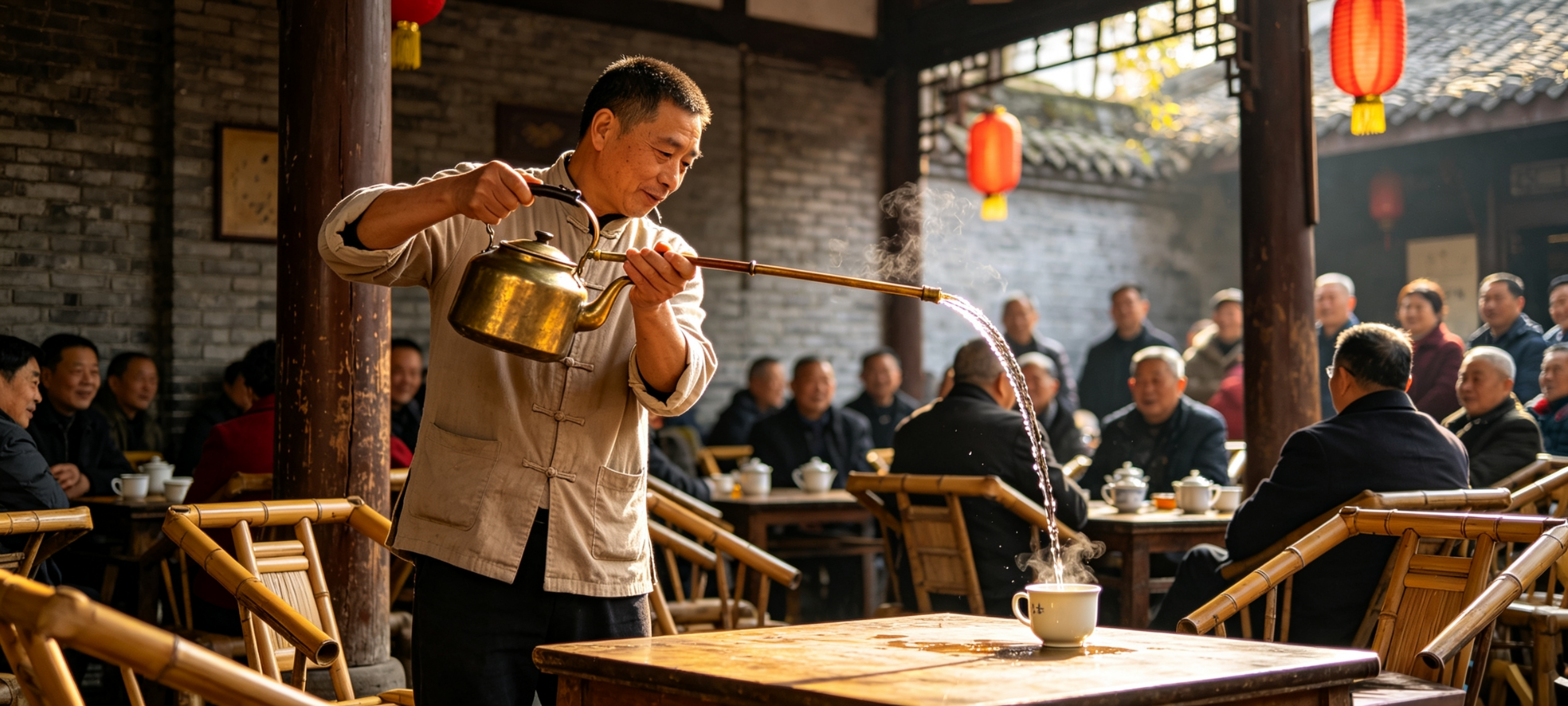 Wide & Narrow Alleys – People's Park Teahouse – Chunxi Road