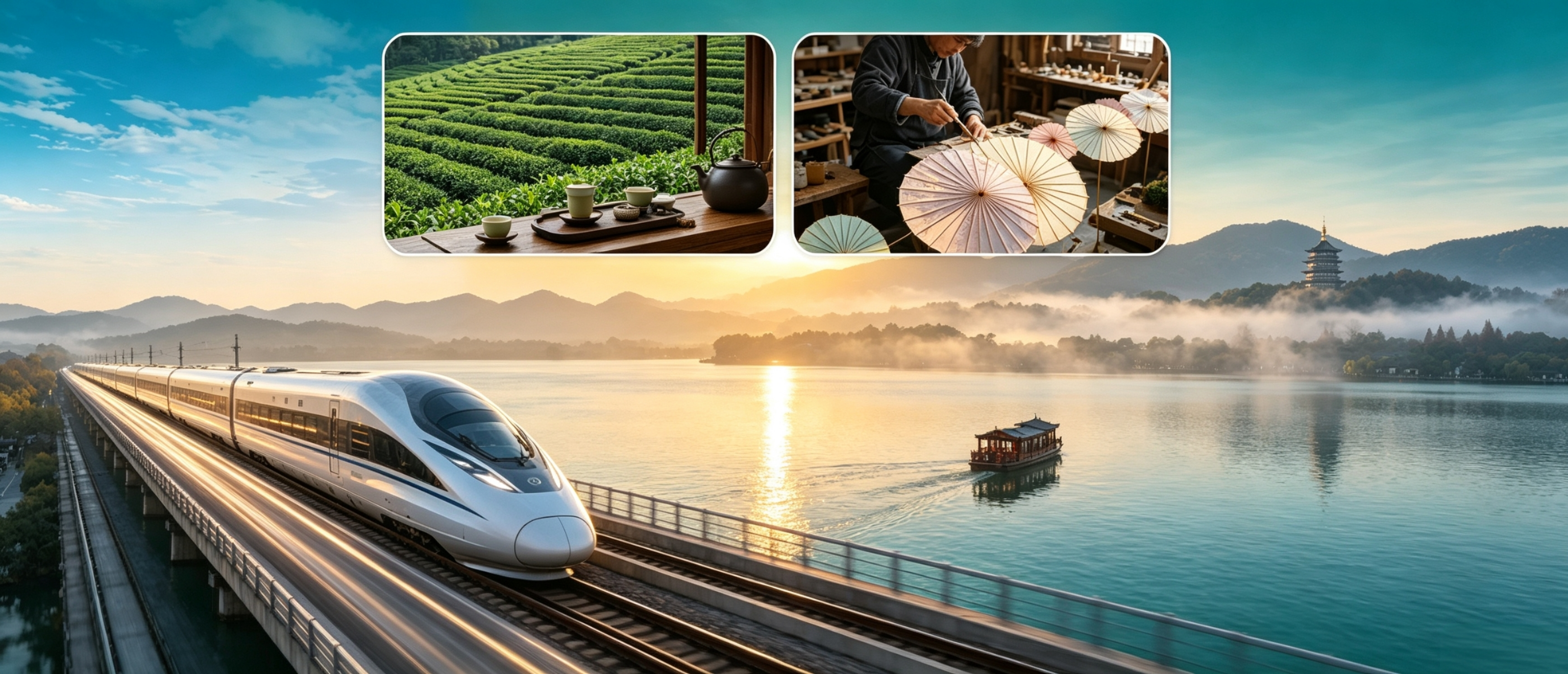 Hangzhou Grand Canal & Longjing Tea Culture Experience (UNESCO Grand Canal)