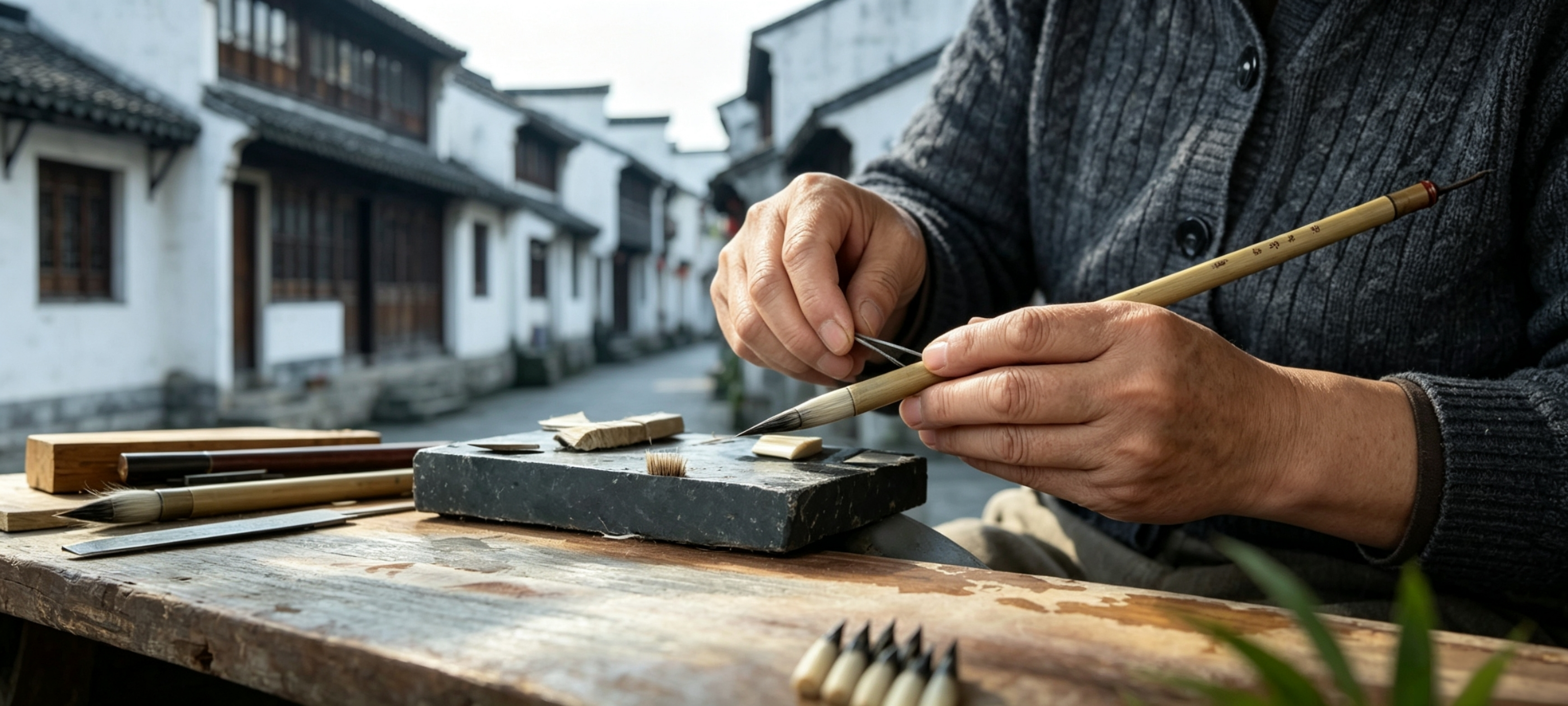 Shanghai → Huzhou Shanlian (Huzhou Writing Brush Culture)
